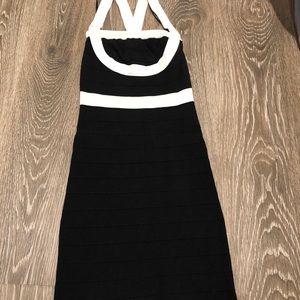 Dress black and white Bebe